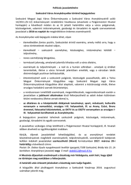 Felh&iacute;v&aacute;s javaslatt&eacute;telre