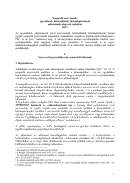 Társadalmi szervezetek, köztestületek, (köz)alapítványok
