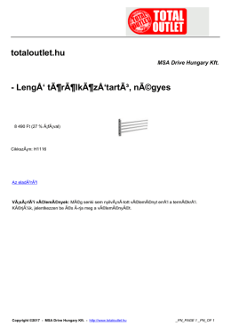 totaloutlet.hu - LengÅ` tÃ¶rÃ¶lkÃ¶zÅ`tartÃ³, nÃ©gyes