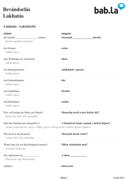 Bev&aacute;ndorl&aacute;s Dokumentumok