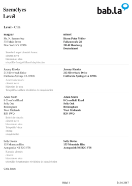 Szem&eacute;lyes Lev&eacute;l
