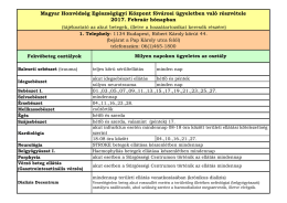 MH Egeszsegugyi Kozpont akut ugyeleti rend_2017_február_v1