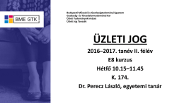 tematika_e8 - Budapesti Műszaki és Gazdaságtudományi Egyetem