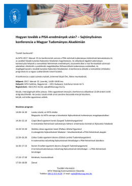 Hogyan tovább a PISA-eredmények után? – Sajtónyilvános