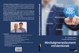 Minős&eacute;gmenedzsment mindenkinek