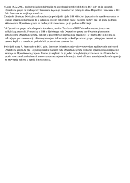 Convert From Html - Direkcija za koordinaciju policijskih tijela BiH
