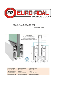 staklena ograda c50 - Euro-Roal
