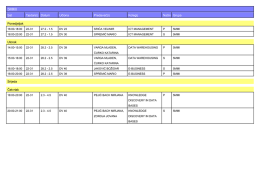 Sat Tjedan(i) Datum Učiona Predavač(i) Kolegij Način Grupa