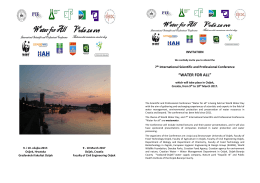 Call for Abstracts_7th WATER FOR ALL