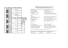 TIMETABLE: Nuclear medicine 2016/ 2017 06.