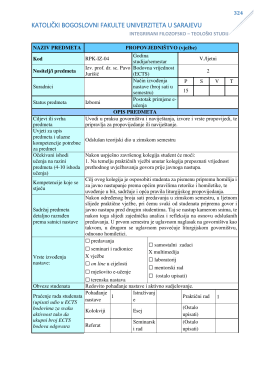 4. Propovjedništvo (vježbe)