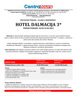 Hotel Dalmacija Makarska