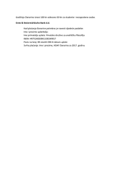 Godišnja članarina iznosi 100 kn odnosno 50 kn za studente