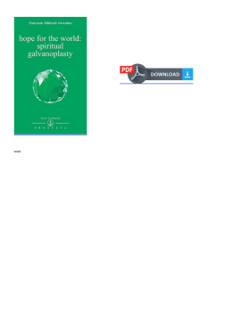 Hope for the World: Spiritual Galvanoplasty (Izvor Collection