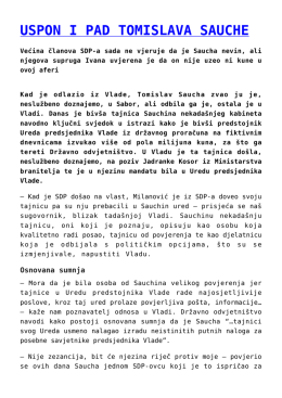 uspon i pad tomislava sauche