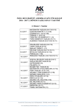 özel beylikdüzü amerikan kültür koleji 2016