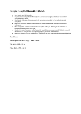 Gezgin Gen&ccedil;lik Hizmetleri (JaM)