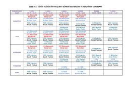 şubat dyk kurs planı