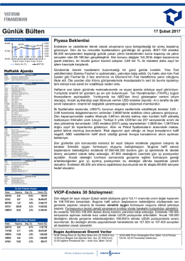 Günlük Bülten - Yatırım Finansman