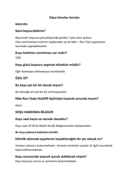 Koşu katılımcı sınırlaması var mıdır?
