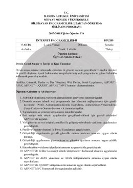 önlisans p - Mardin Artuklu Üniversitesi