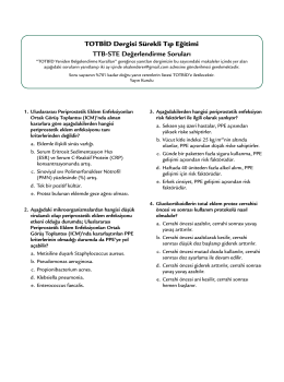 TOTBİD Dergisi S&uuml;rekli Tıp Eğitimi TTB