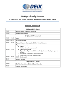 Türkiye – İran İş Forumu