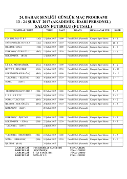 SALON FUTBOLU (FUTSAL)