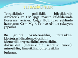 Tetrasiklinler Kaynak