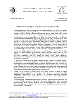 İngilizce T&uuml;rkiye`de ifade &ouml;zg&uuml;rl&uuml;ğ&uuml; ve medya &ouml;zg&uuml;rl&uuml;ğ&uuml;ne