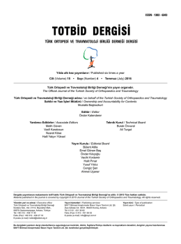 TOTBİD DERGİSİ