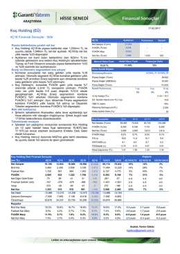 Koç Holding (EÜ) - Garanti Yatırım