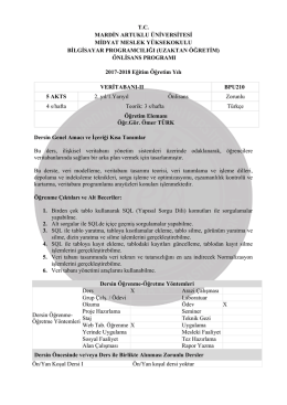 önlisans p - Mardin Artuklu Üniversitesi