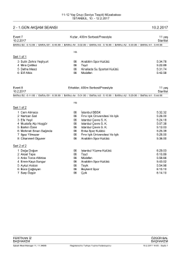 1.g&uuml;n akşam seansı 10.2.2017