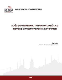 2016 4.Çeyrek Geçici Vergi Beyannamesi Hakkında
