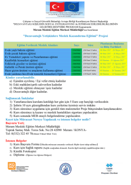 Ayrıntılı şartname i&ccedil;in tıklayınız.