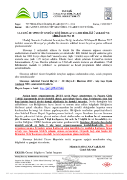 oib otomotiv yan sanayi firmalarımızla birlikte slovenya`ya