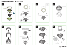 1 2 3 4 5 6 7 8 FLEXIDOME 5000