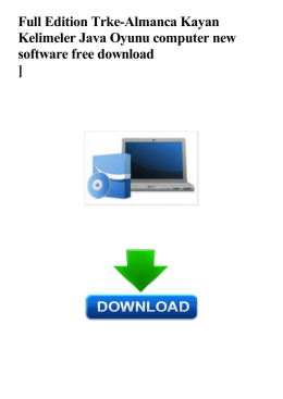 Full Edition Trke-Almanca Kayan Kelimeler Java Oyunu computer