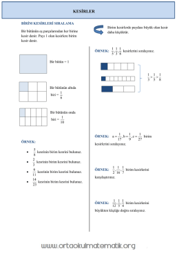 KESİRLER