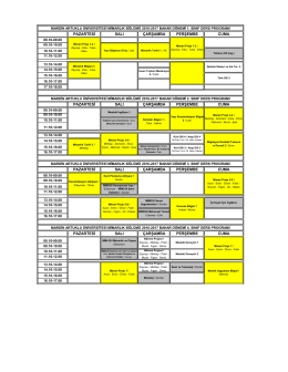 2016-17 Bahar ders programÄ±_7yeni2 - Mardin