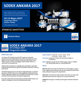 v SODEX ANKARA - Ziyaretçi Davetiyesi ()