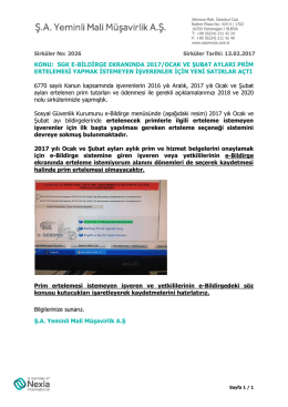 konu: sgk ebildirge ekranında 2017/ocak ve şubat ayları prim