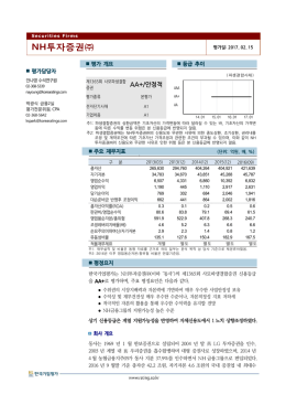 NH투자증권 - 한국기업평가