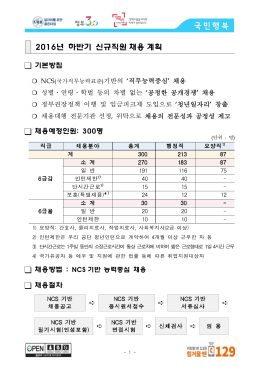 채용계획