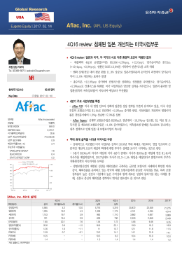 4Q16 review: 침체된 일본, 개선되는 미국사업부문