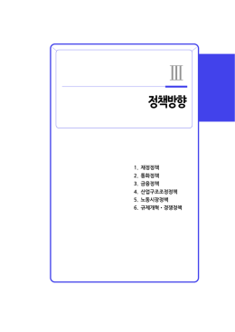 정책방향 - 한국개발연구원