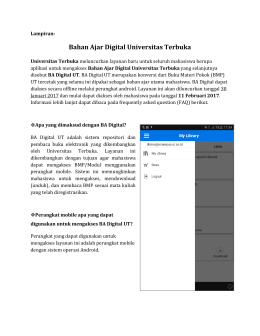 Bahan Ajar Digital Universitas Terbuka