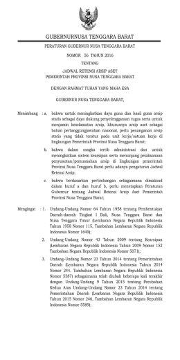 gubernur nusa tenggara barat