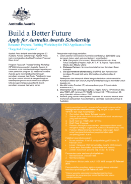 Call RPWW Embassy Partners - Australia Awards